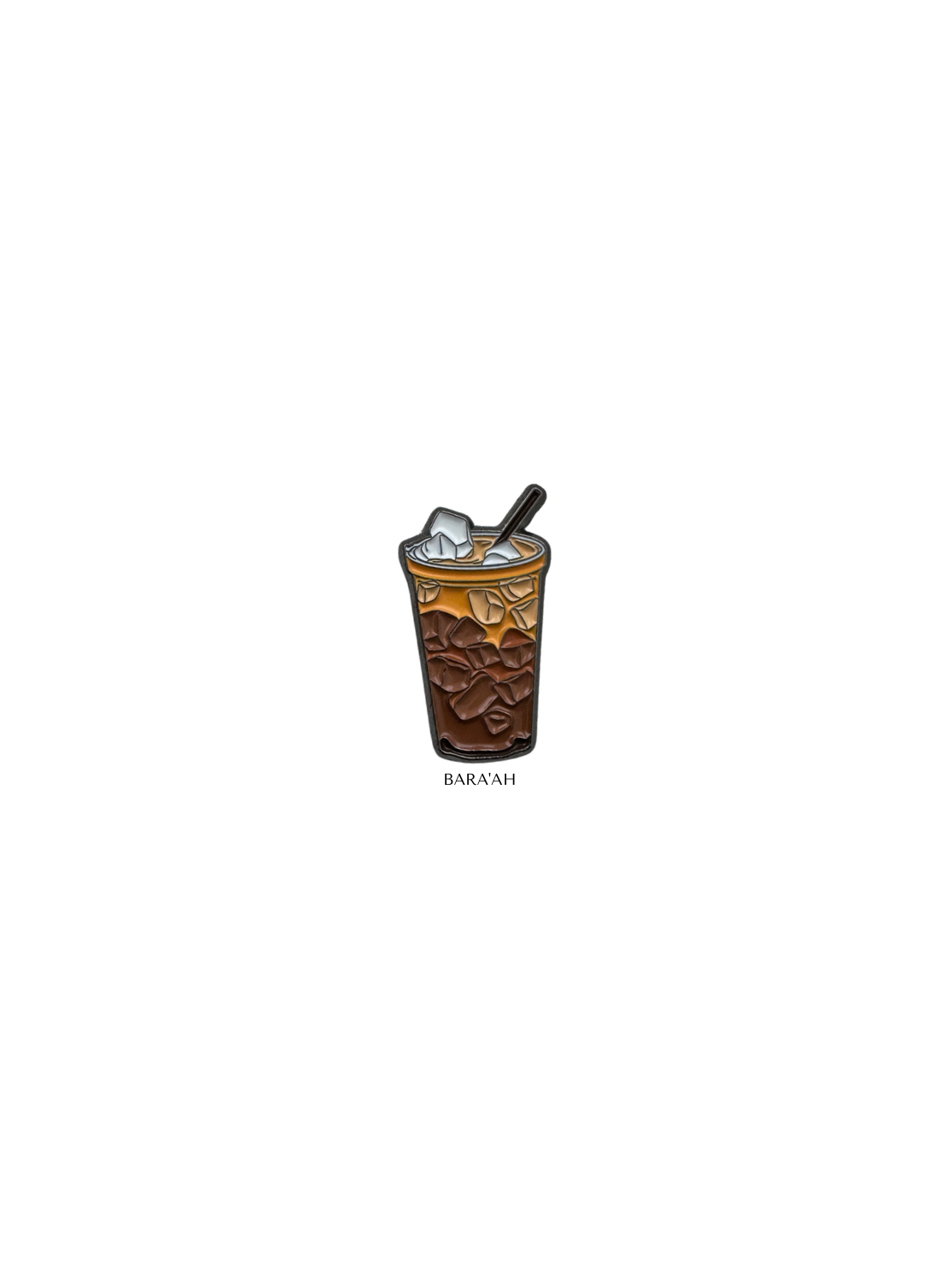 Iced coffee latte