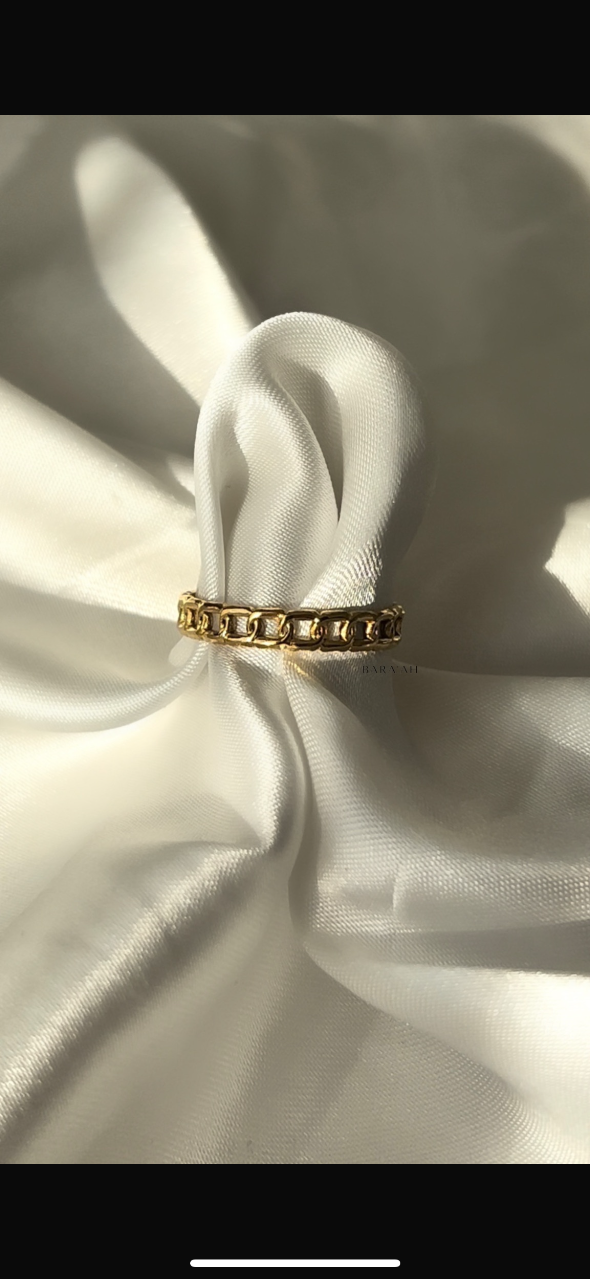 Cuban link ring