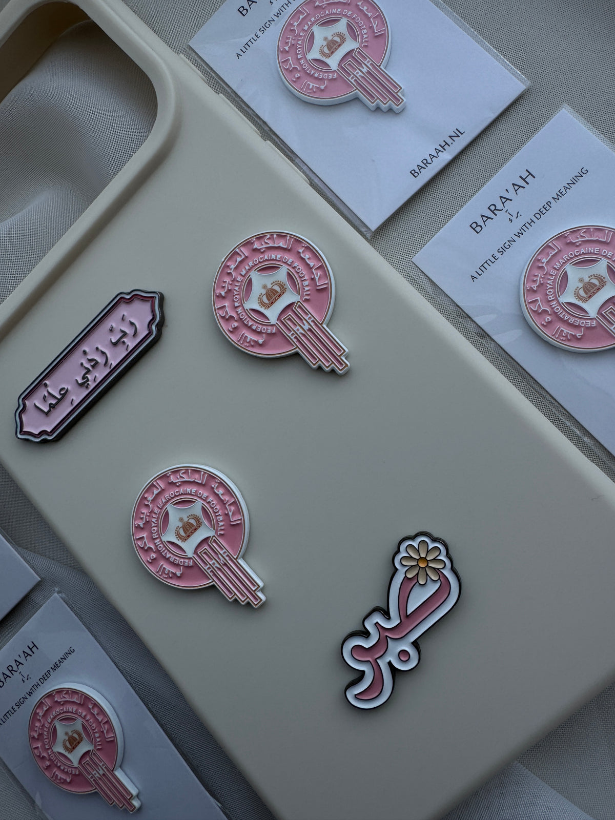 Morocco soccer logo-pink