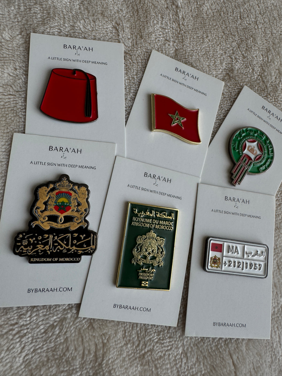 Moroccan Pride Sticker Set 6 Pieces-SALE