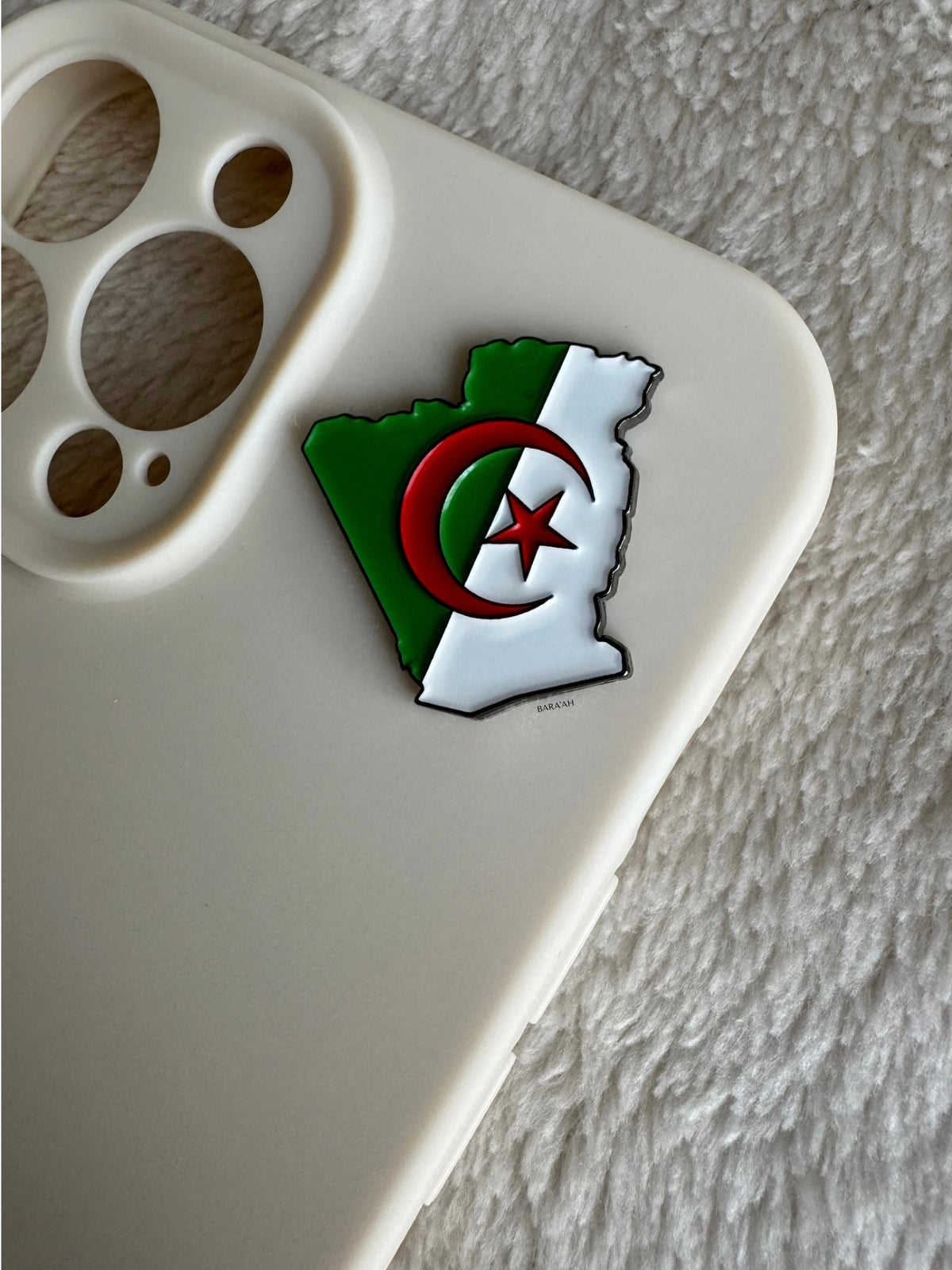 Algeria map flag
